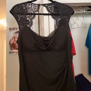 Black bridesmaids formal dress